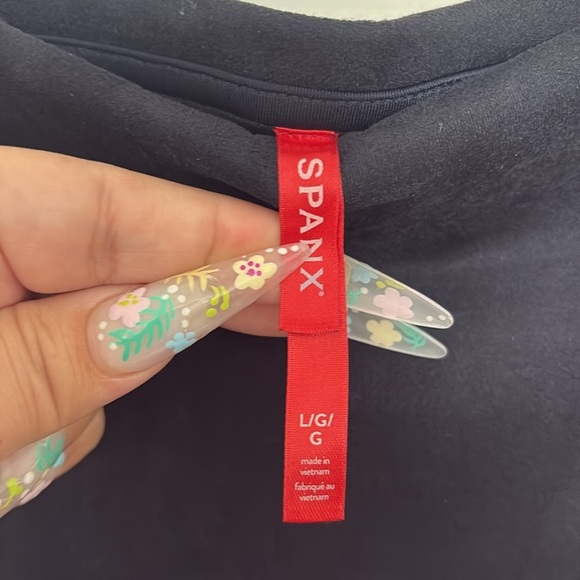 Spanx Faux Suede Black Leggings - Picture 6 of 8